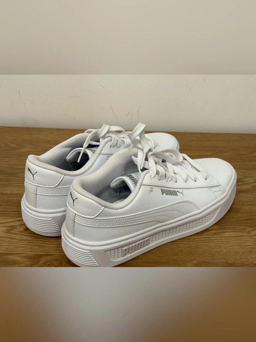 Puma Women's White Low-Top Platform Sneakers